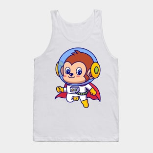 Superhero Monkey Astronaut Tank Top